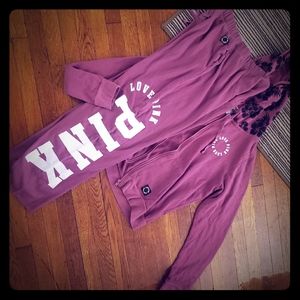 Boyfriend sweatpants and hoodie set